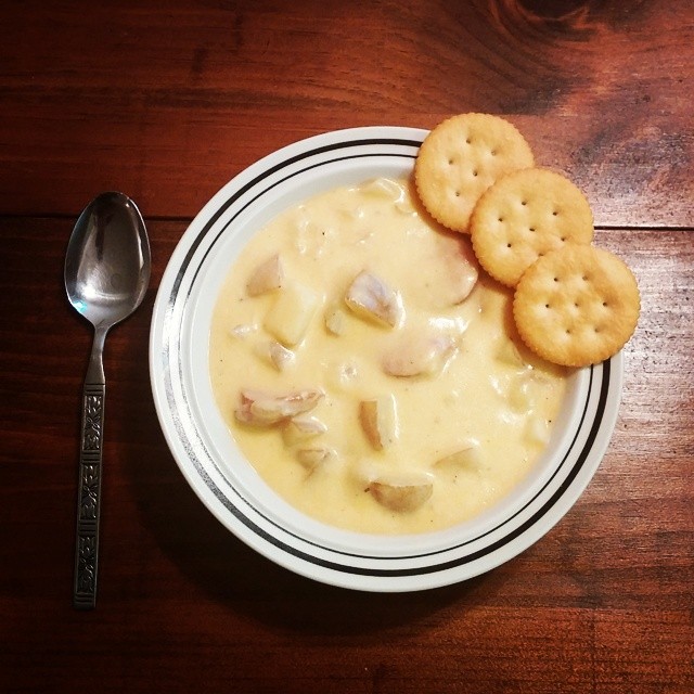 Cheddar, Potato, Kielsbasa Soup
